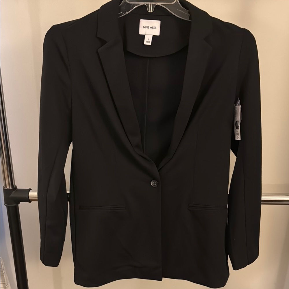 Nine West Women's Black Oversized Blazer Size S NWT